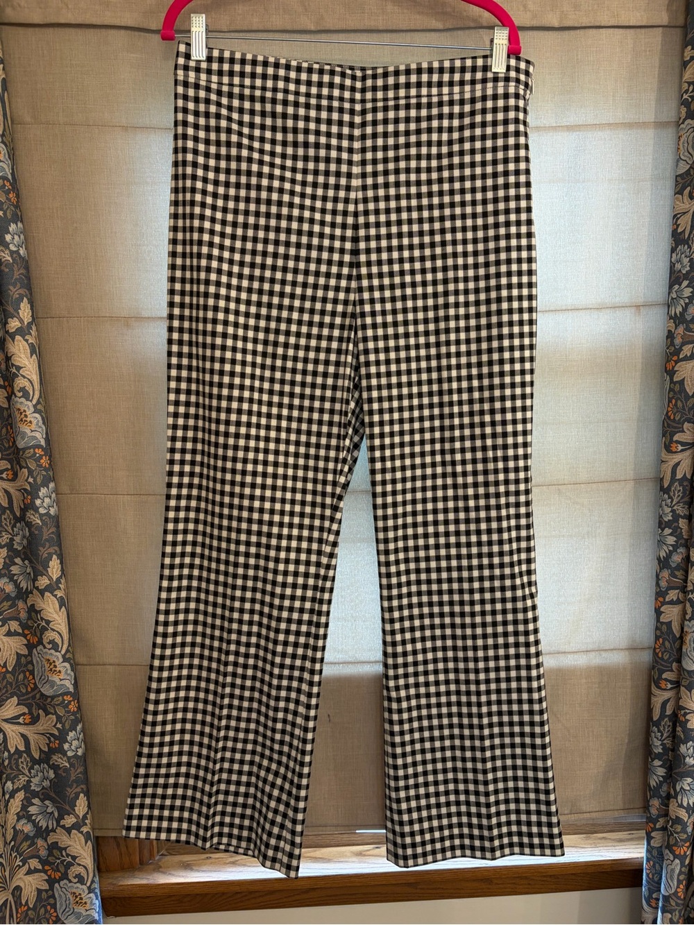 Ann Taylor Black & White Gingham Pants